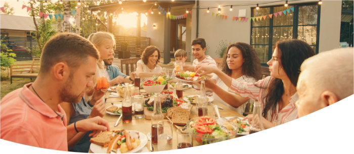 Entertaining guests with food and drink